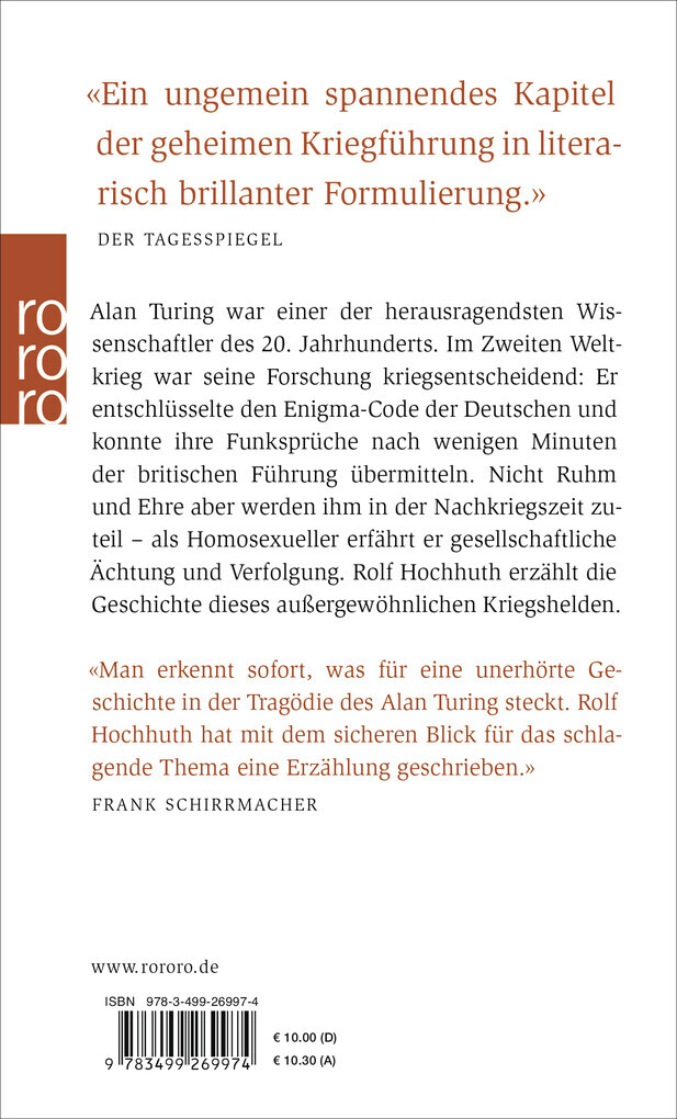 Thumbnail - Alan Turing | Rolf Hochhuth | 2015 | Deutsch