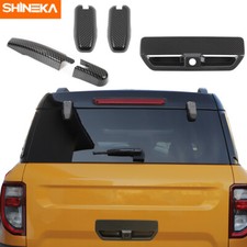 ⭕ Kit de embellecedores de cubierta de decoración trasera exterior de coche de 5 piezas para Bronco Sport 2021+ fibra de carbono