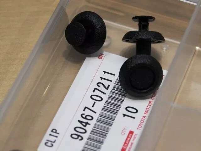 10 Clips Originales TOYOTA / LEXUS 90467-A0003 – Para Aislamiento De Capó Y Molduras