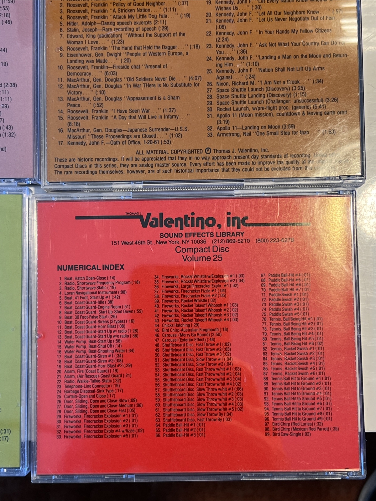 Production Library Valentino Sound Effects 50 CD’s eBay