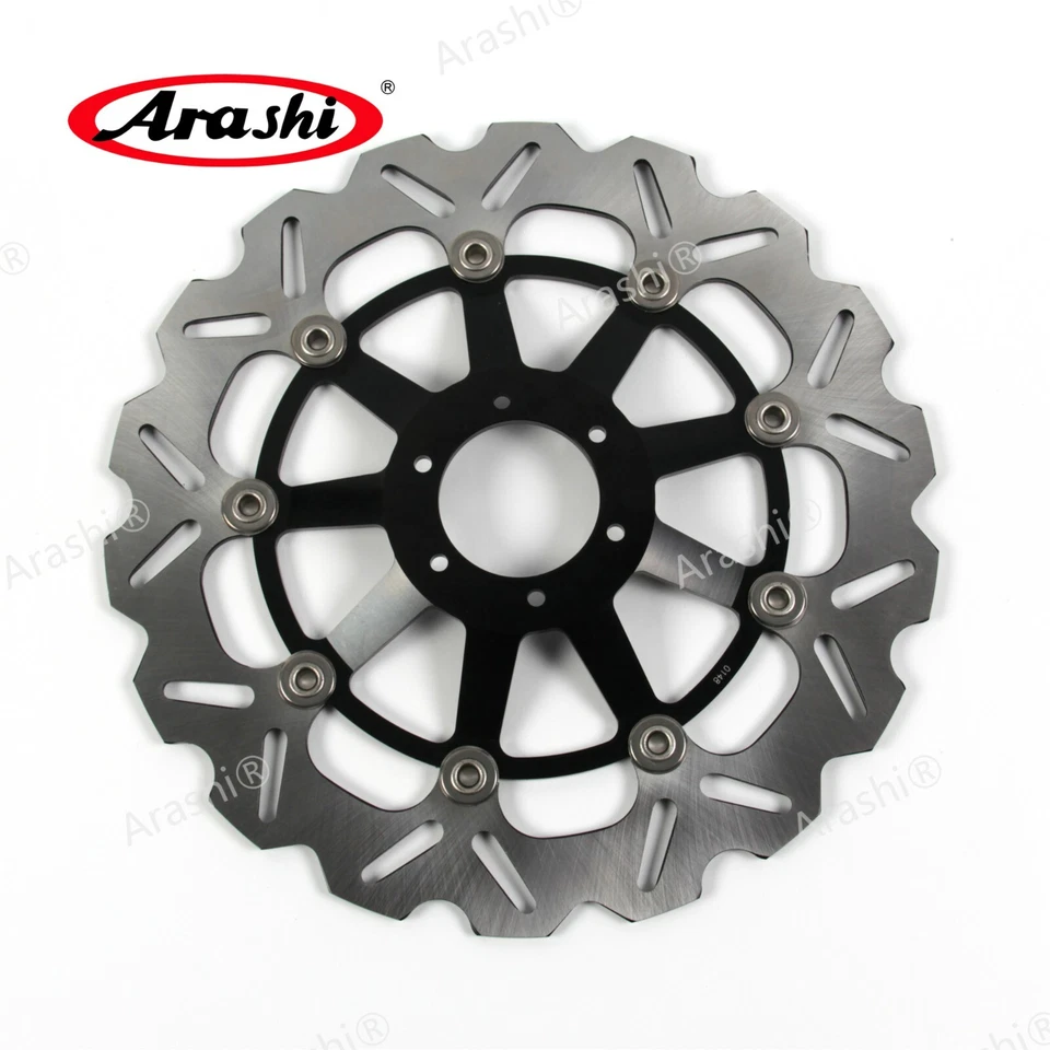 Rotor de disco de freno delantero Arashi para Honda CBR1100XX CBR-1100-XX 1997 1998 NEGRO Foto 4 de 4