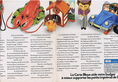 ADVERTISING ADVERTISING 064 1971 BLUE CARD helps your budget (2 pages)