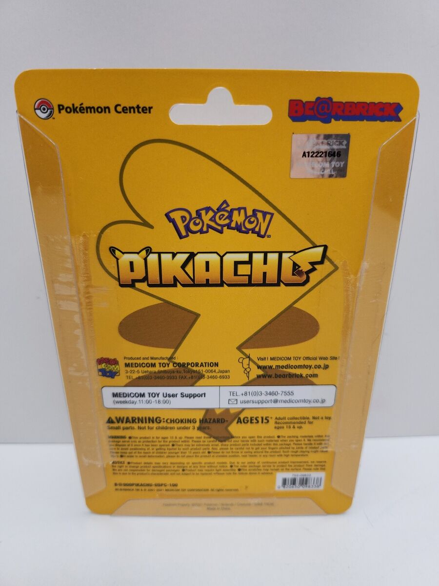NEW Medicom Bearbrick Female Pikachu Pokemon Center Be NEW Medicom Bearbrick Female Pikachu Pokemon Center Be