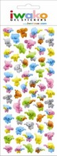 Iwako Elephant Rare Gel Sticker Sheet