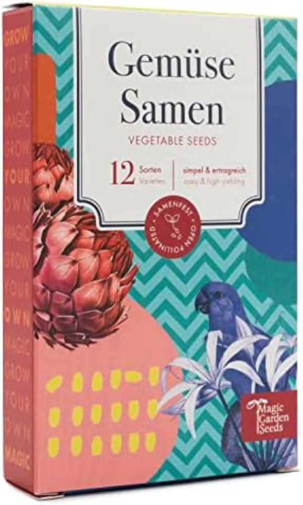 Semi di ortaggi - 12 varietÃ  colorate per giardino, orto rialzato e balcone - s