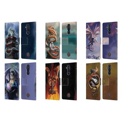 OFFICIAL ANNE STOKES GUARDIAN DRAGONS LEATHER BOOK WALLET CASE FOR NOKIA PHONES