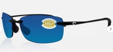 Costa Del Mar BA11OBMP Ballast Black Blue 580P Polarized Lens Sunglasses NEW