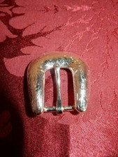 Silvertone Horseshoe Shaped Belt Buckle