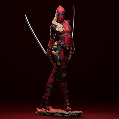 Lady Deadpool 1/10 scale 180mm 3D printed resin figure model kit
