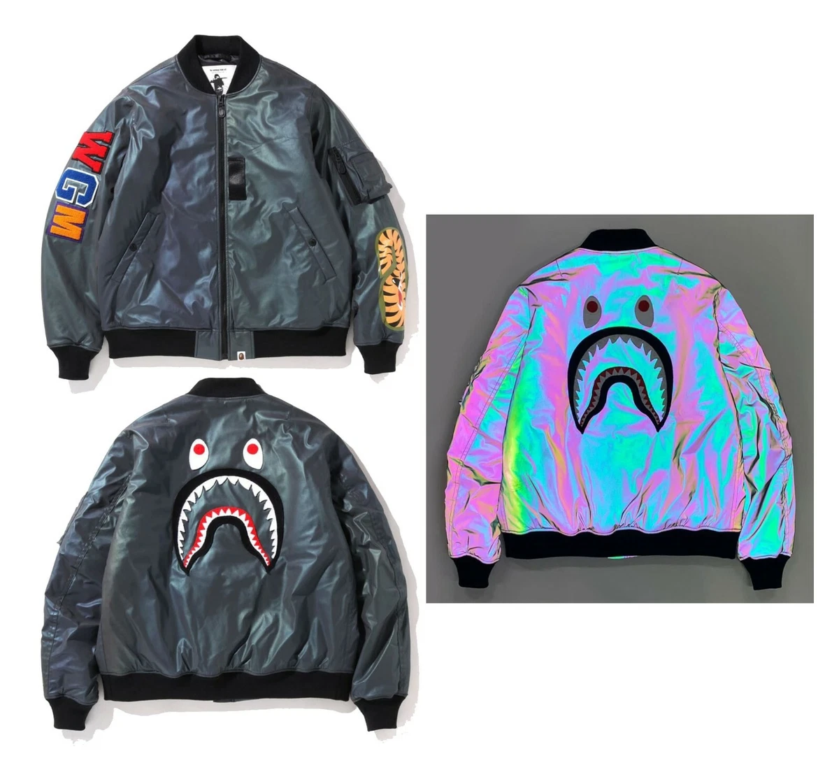 A BATHING APE Loose fit MA-1 “Aurora”