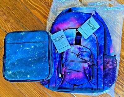 school Pottery barn LARGE BACKPACK LUNCH Galaxy Supernova space planet star   -