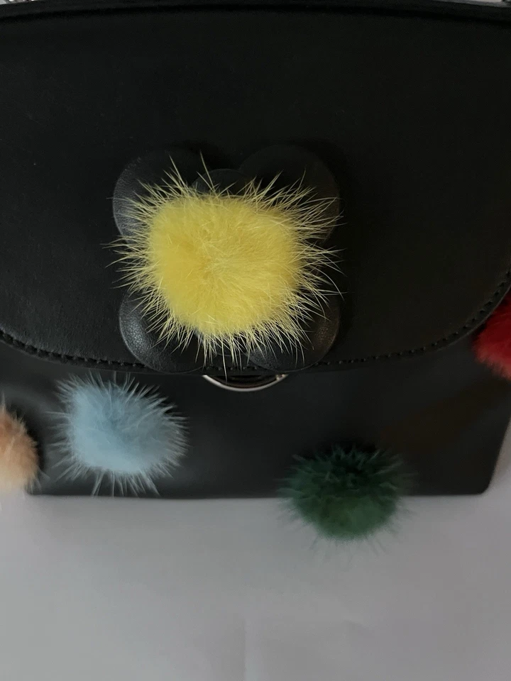Fendi Pom Pom Rucksack ,Crossover oder Handtasche Np. 629€ - Bild 4 von 4