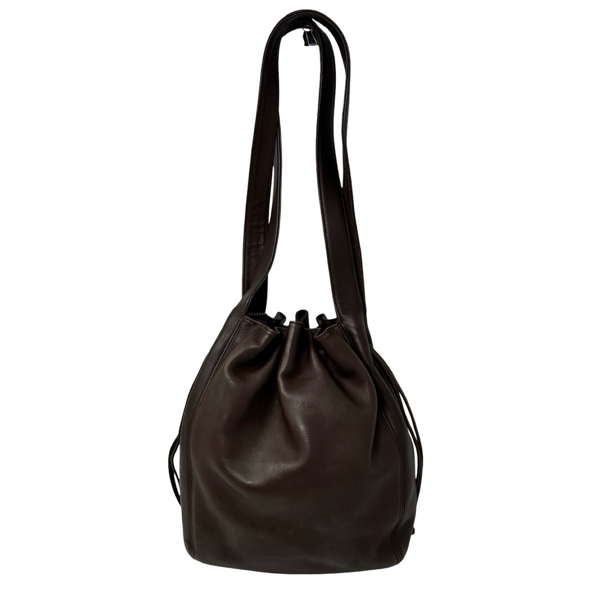 Vintage Coach 4180 Lexington Drawstring Bucket Bag Mahogany