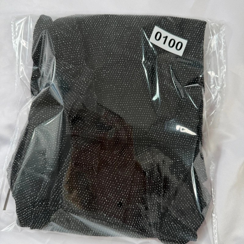 H&M black shimmer turtleneck top size M image 8