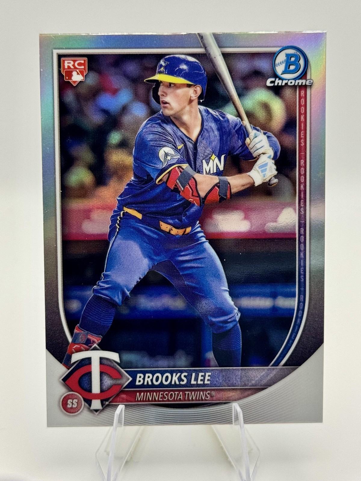 2025 Bowman #72 Brooks Lee Bowman Chrome Red Rookie Logo