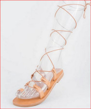 Echtes Leder Sandalen aus Kreta ( LACE UP ) G...