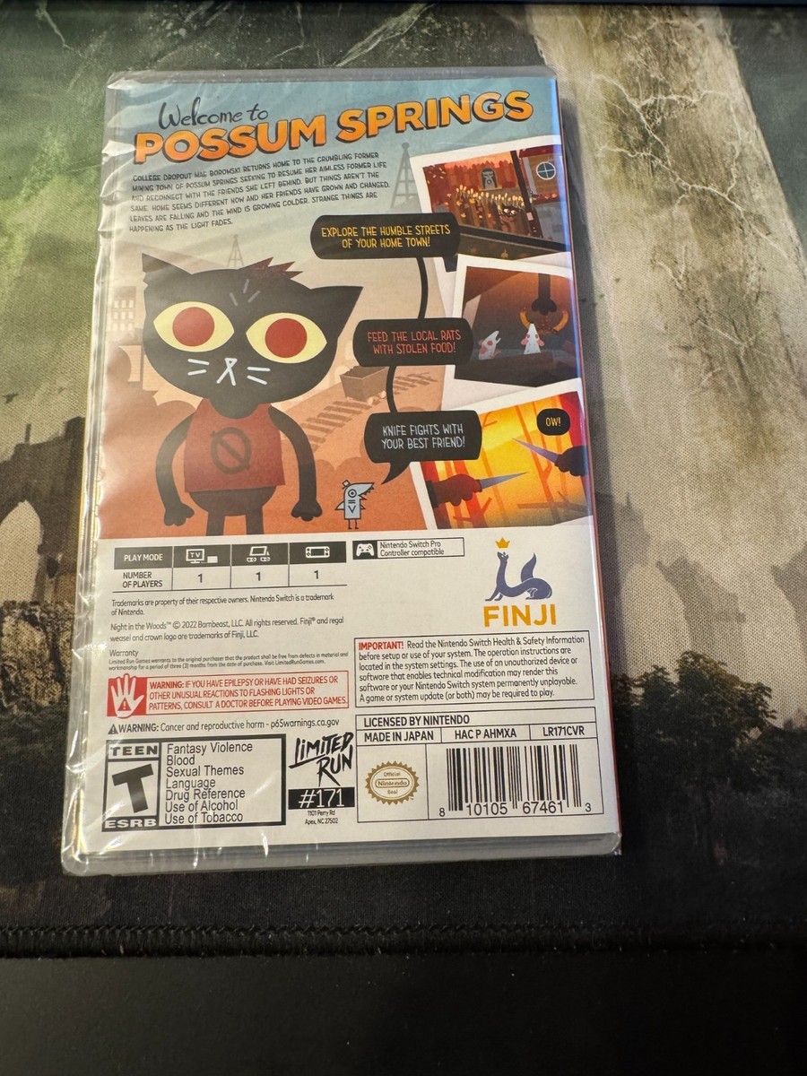Night in the Woods 新品未開封 限定版 Night in the Woodsの限定版（コレクターズエディション）を買っ