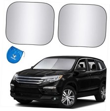 Car Windshield Sun Shade. See Vehicle Large Max 2-Piece Foldable Sun Shade