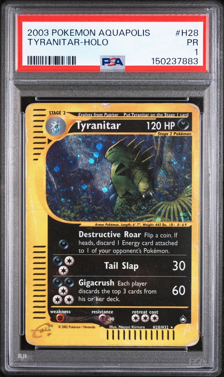 Tyranitar H28/H32 Aquapolis Holo for sale online | eBay