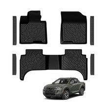 Floor Mats for 2022-2025 2026 Hyundai Santa Cruz, TPE All Weather Durable Flo...