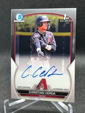 2023 Bowman Chrome CHRISTIAN CERDA AUTO DIAMONDBACKS CPA-CCE