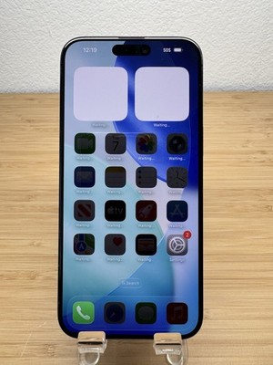 iPhone 15 Pro Max Blue Unlocked 256gb Cracked Back LCD Spots 552 Cycles Read