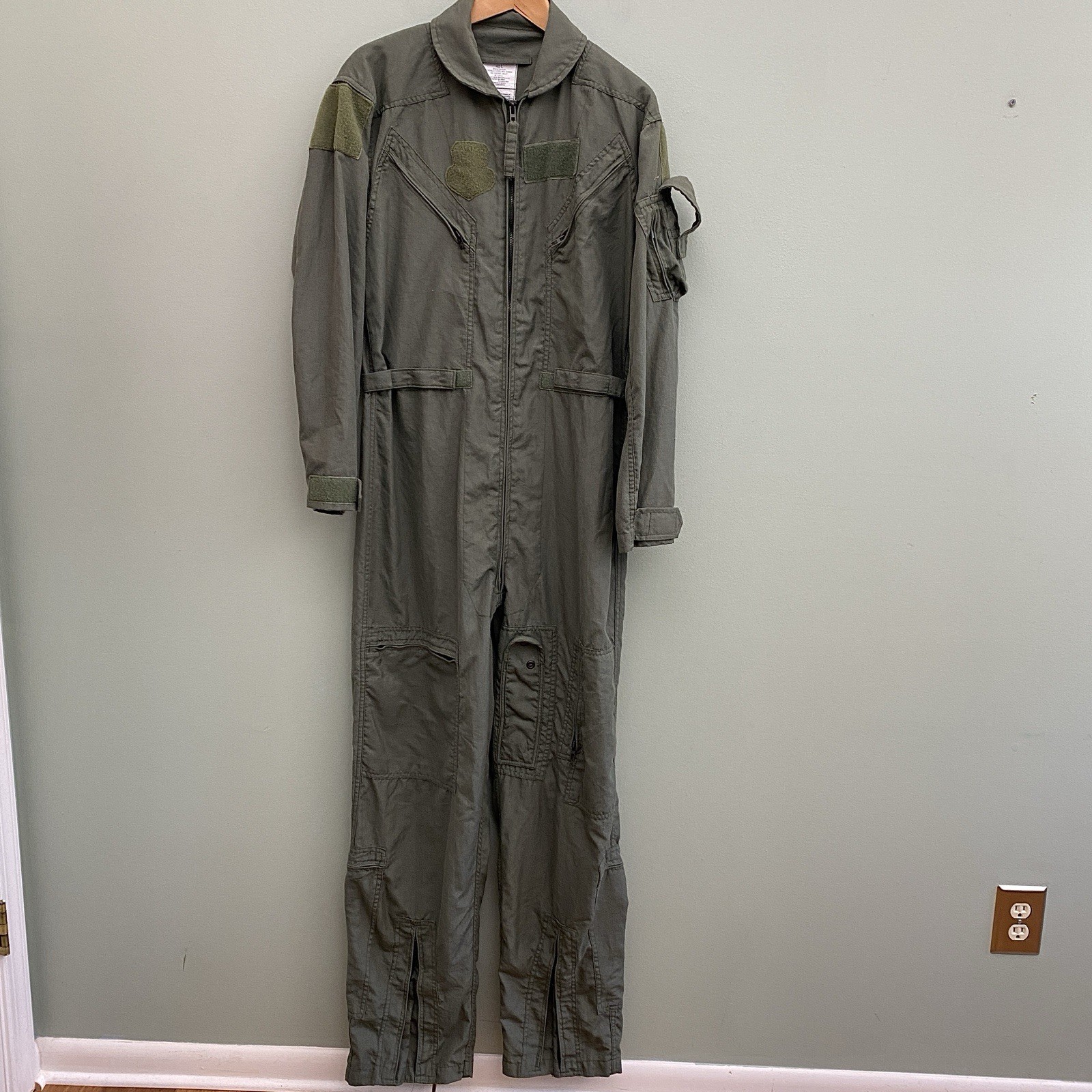 Barrier Wear Flight Suit Coveralls Flyers Mens 40L Sage Green Summer Pilot Barri
