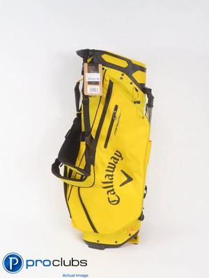 New! Callaway Fairway 14 Yellow 14-Way Stand Bag w/ Rainhood