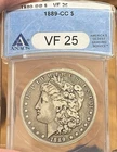 1889-CC ANACS VF 25 Morgan Silver Dollar