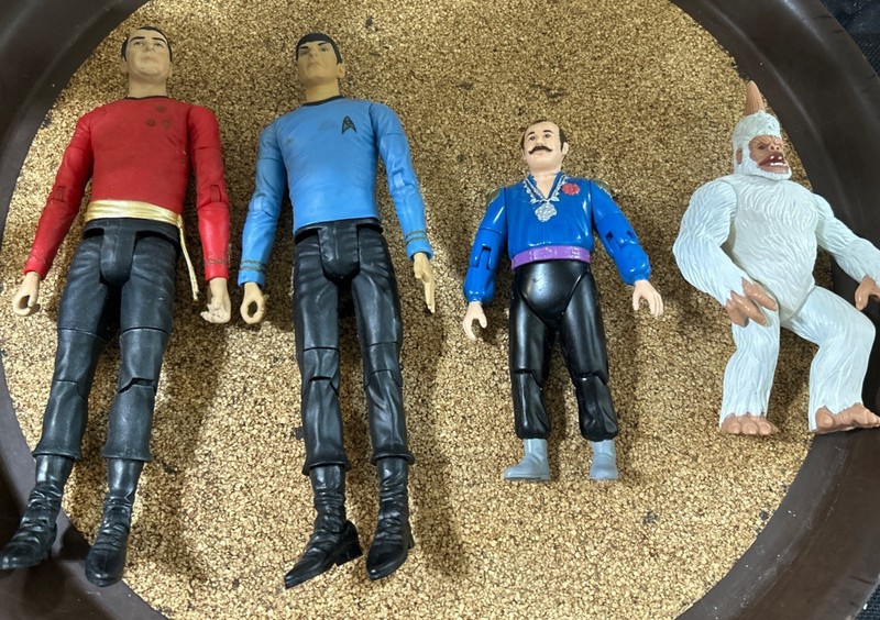 Vintage Lot 4 Misc Star Trek Figures