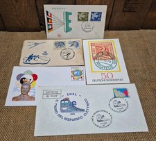 LOTTO 5 BUSTE FDC RUSSIA 1960 ENEL CINA MONACO EUROPA COLLEZIONE FILATELIA 
