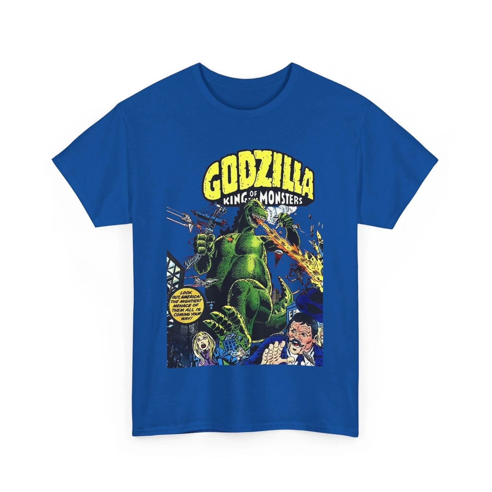 god zilla T-Shirt - King of the Monsters - 1970s Comic Series - Marvel Comics