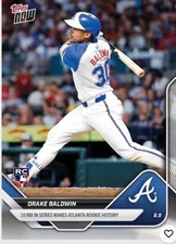 Drake Baldwin - 2025 MLB Topps NOW® - Card 540 10 RBI Braves RC Record 🔥