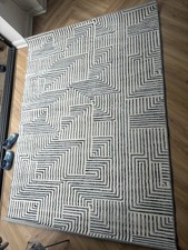 Image of Rug Strabo Medium Abington Collection Carpet DFS Stylish 160 x 230 cm blue cream