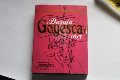 CARTE DA GIOCO BARAJA GOYESCA 1815 FOURNIER POKER VINTAGE PLAYING CARDS