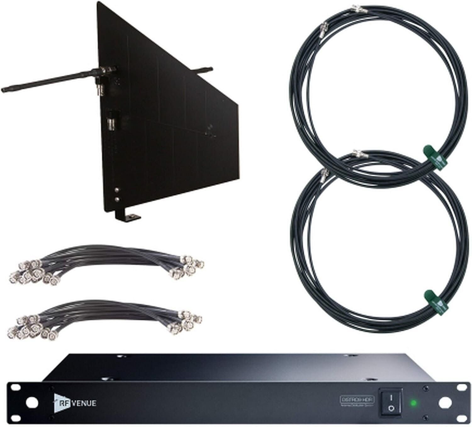 Установка разнесенной ребристой антенны Black DISTRO9-HDR Bundle