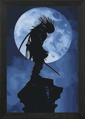 Schattennacht gerahmtes Wandbild Poster Leinwanddruck Bild