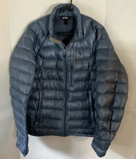 eastern mountain sports Men’s Goose Down Puffer Jacket Medium Blue 90%