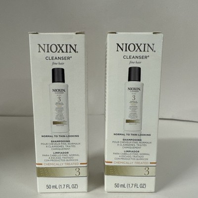Nioxin - 2 x Shampoo Cleanser for fine hair system 3 travel size 1.7 oz