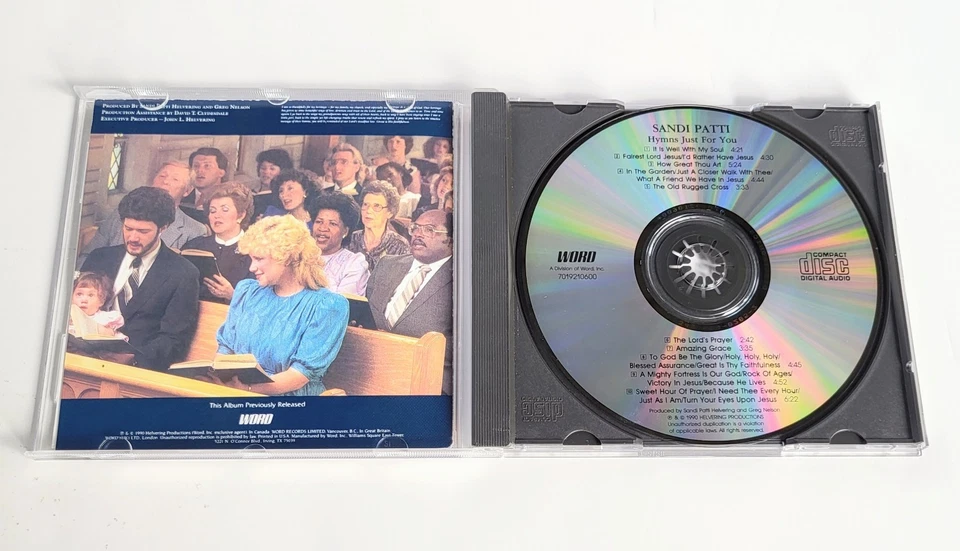 Sandi Patti Hymns Just For You (1990) CD Album Contempory Christian Gospel Music Foto 3 de 4