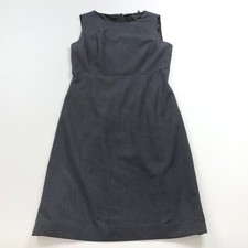 Tahari Sheath US 4 Women's Polyester Above Knee Dress Gray
