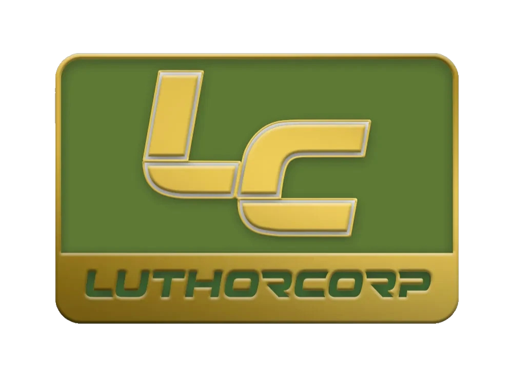 OFFICIAL DC COMICS SUPERMAN 2025 MOVIE LUTHORCORP PIN BADGE BRAND NEW!