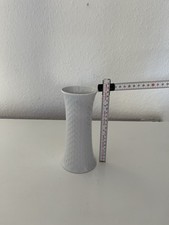 Vaso porcellana Royal Bavaria vintage bianco lucido design rettile effetto capannone