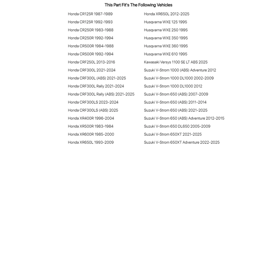 Sellos antipolvo de horquilla Race Tech para Husqvarna WXE 250 1995 Foto 4 de 4