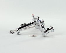 T S Brass Service Sink Faucet, Wall Mount, 8 Centers, Built B-0665-BSTP -
