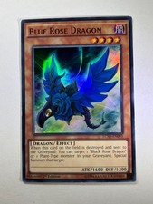 Blauer Rosendrache LC5D-DE093 Super Rare 1. Auflage YuGiOh Karte NM