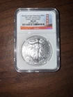 2011(S) American Silver Eagle Dollar Coin Early Release MS 69 NGC Graded
