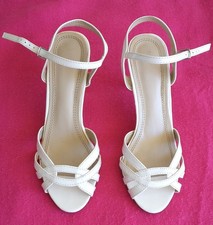 Sandalen mit Riemchen für Damen weiß Gr. 39...