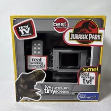 Jurassic Park Tiny TV Classics Mini Screen & Remote Set by Basic Fun – Sealed