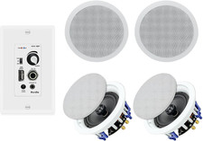 Home Audio Package in Wall Bluetooth Amplifier Volume Control Receiver Wall Plat